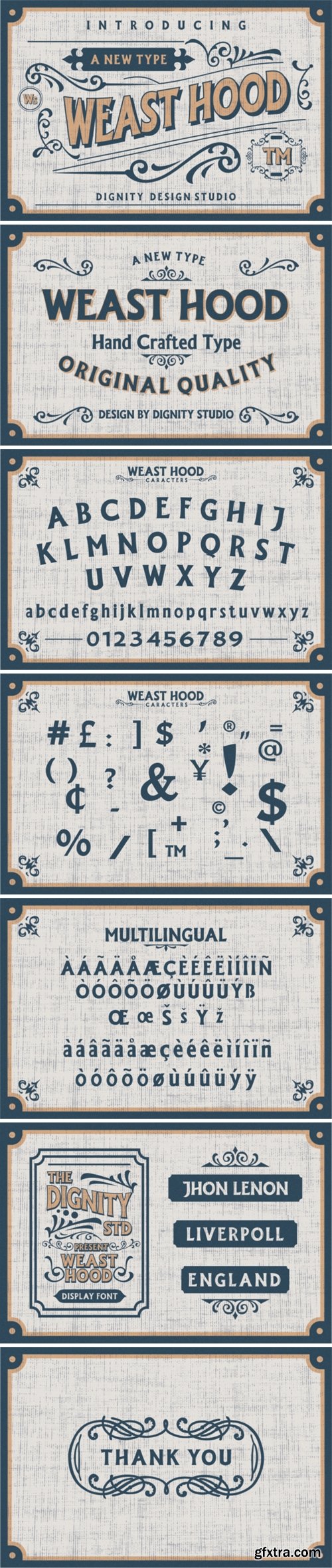 Weast Hood Font