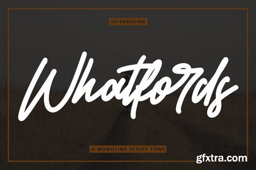 CM - Whatfords - Monoline Script Font 5683683