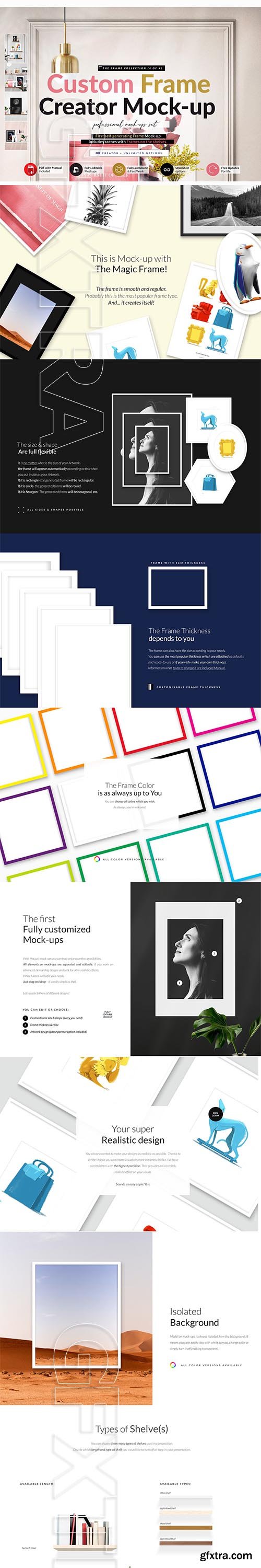 CreativeMarket - Automatic Frame with Shelves Creator 5827596