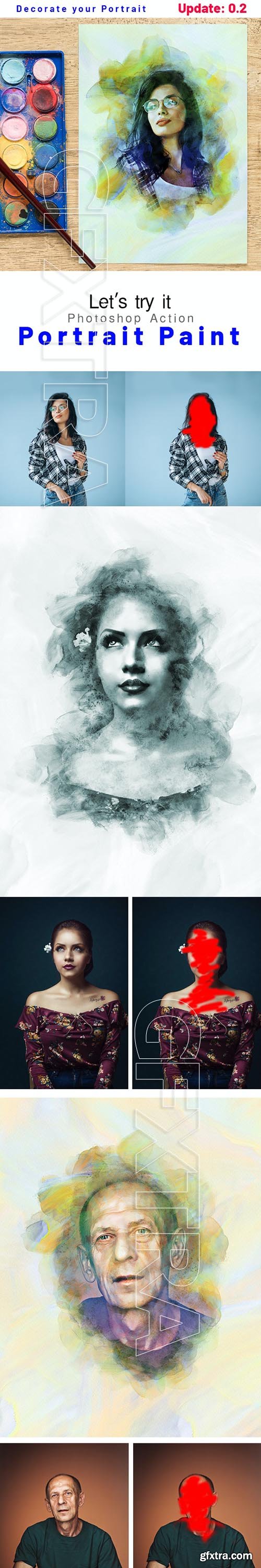 GraphicRiver - Portrait Paint Photoshop Action 29824536