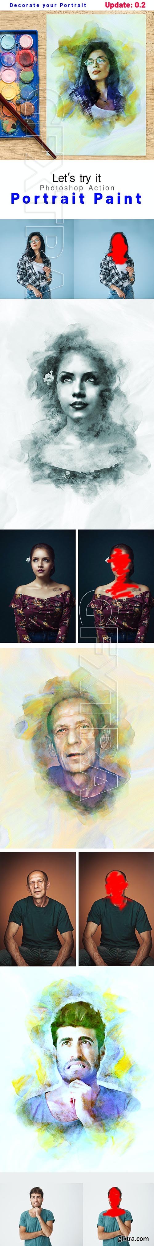 GraphicRiver - Portrait Paint Photoshop Action 29824536