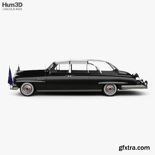 Lincoln Cosmopolitan Presidential Limousine 1950 3D model