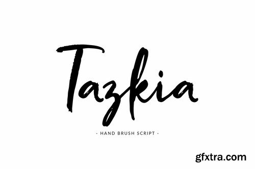 Tazkia - Handwritten Brush Font