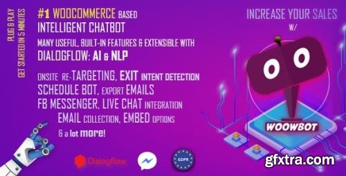 CodeCanyon - ChatBot for WooCommerce - Retargeting, Exit Intent, Abandoned Cart, Facebook Live Chat - WoowBot v12.3.7 - 21426656