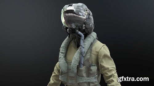 Cgtrader - FLIGHT SUIT F35 Pilot 3d model