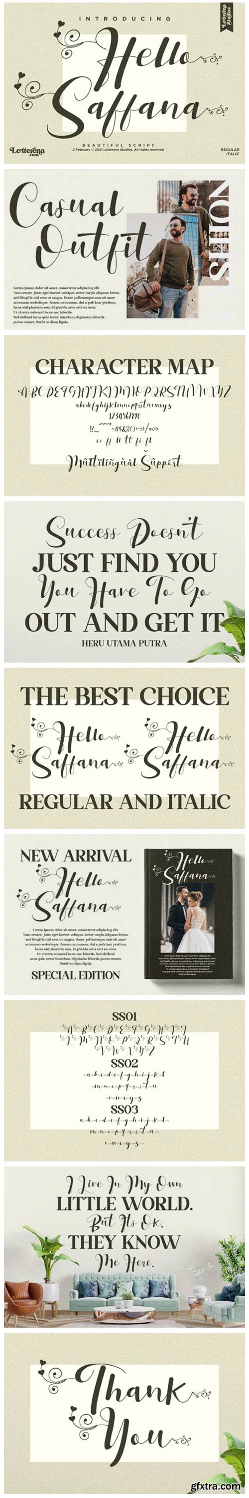 Hello Saffana Font