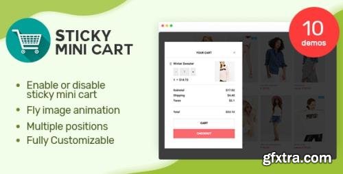 CodeCanyon - Sticky Mini Cart For WooCommerce v1.0.5 - 26385645