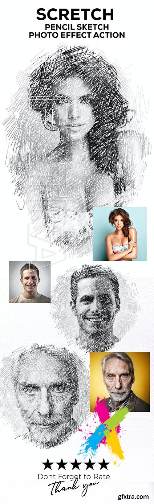 GraphicRiver - Sketch - Pencil Sketch One Click Action 30163365