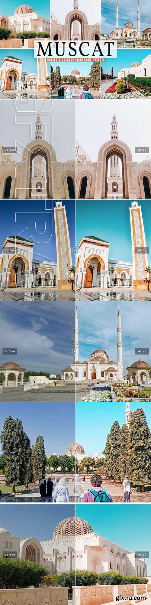 Muscat Mobile & Desktop Lightroom Presets