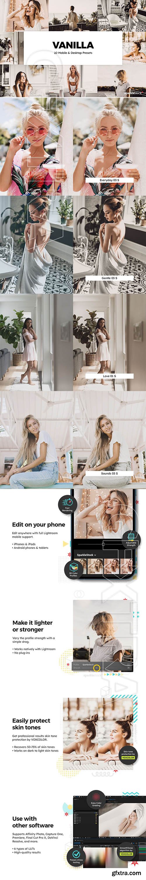 CreativeMarket - 20 Vanilla Lightroom Presets & LUTs 5847511