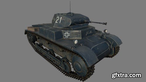 Panzer II Ausf-B 3D Model