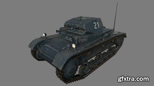 Panzer II Ausf-B 3D Model