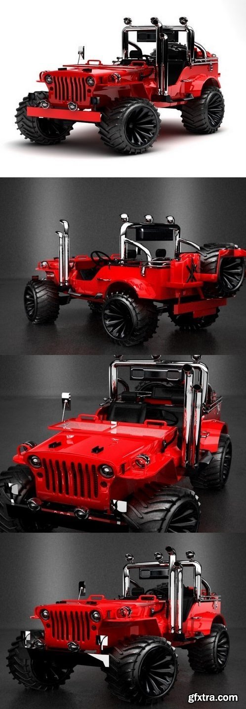 Jeep Rubicon LP 3D Model