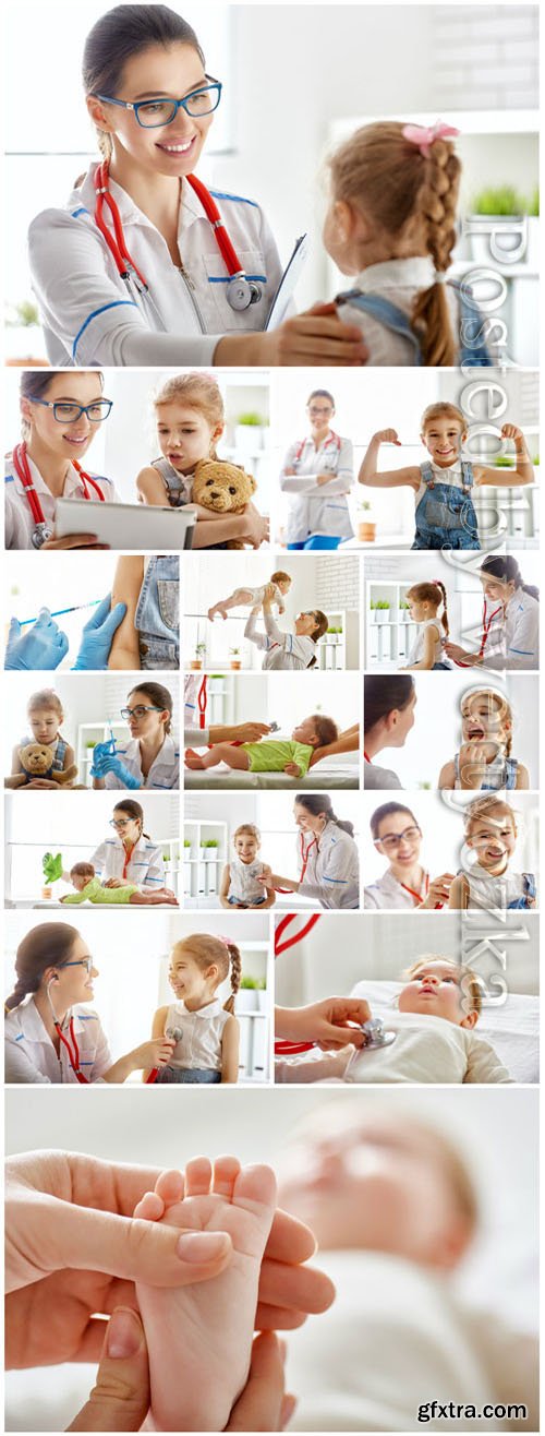 Children's doctor stock photo