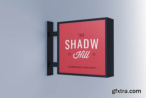 CreativeMarket - Square Signboard Mockup 5871024