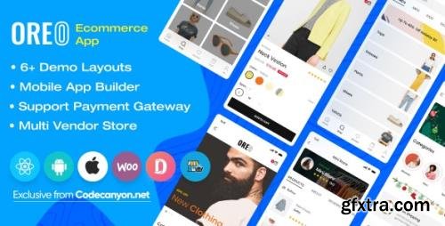 CodeCanyon - Oreo Fashion v2.4.1 - Full React Native App for Woocommerce - 24951657 - NULLED