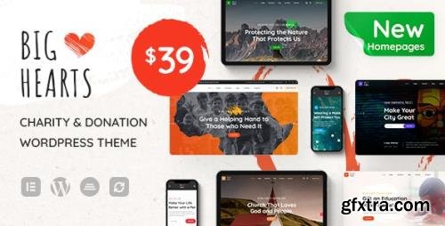 ThemeForest - BigHearts v1.0.7 - Charity & Donation WordPress Theme - 28941982 - NULLED