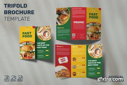 Fast Food - Trifold Brochure Template