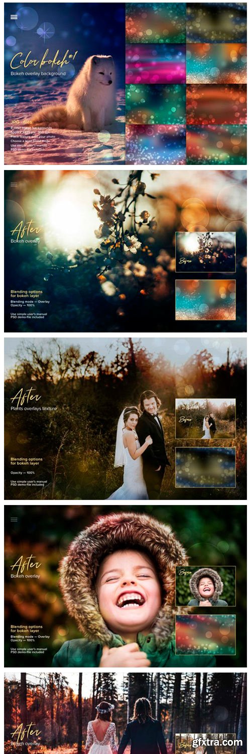 Color Bokeh Overlay Backgrounds #1 8439931