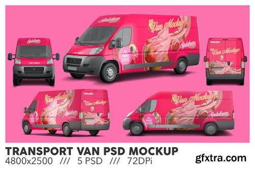 Transport Van PSD Mockup