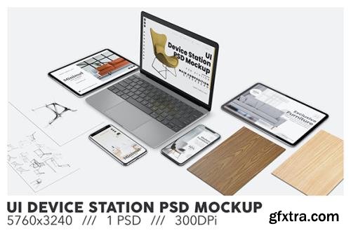 Ui Device Station PSD Mockup