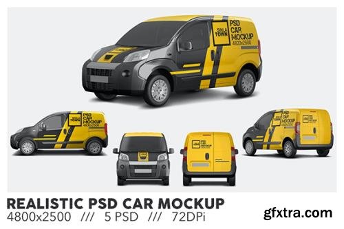 Realistic PSD Car Mockup