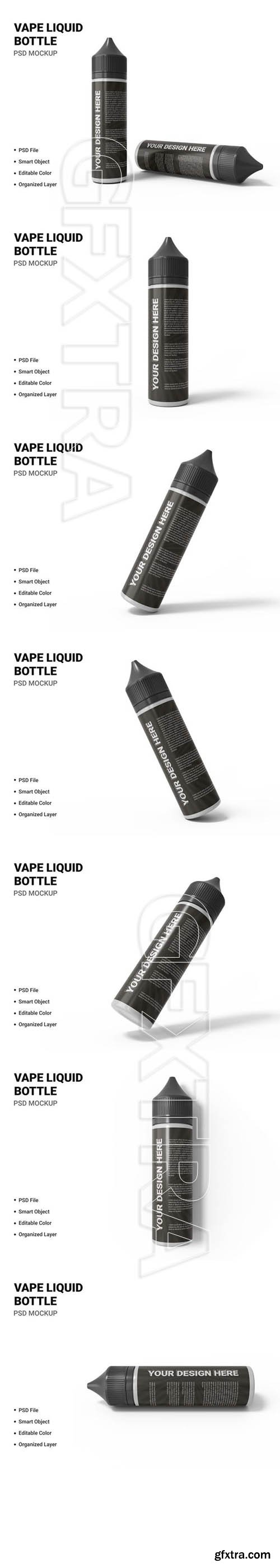 Vape liquid bottle mockup