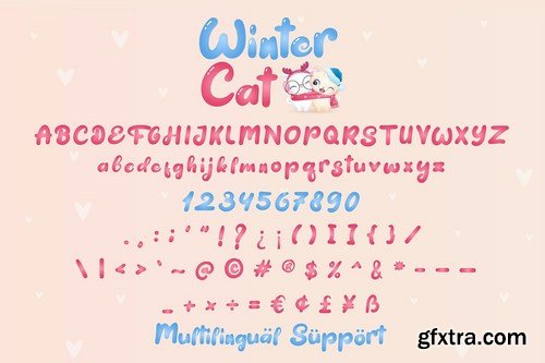 Winter Cat - display font