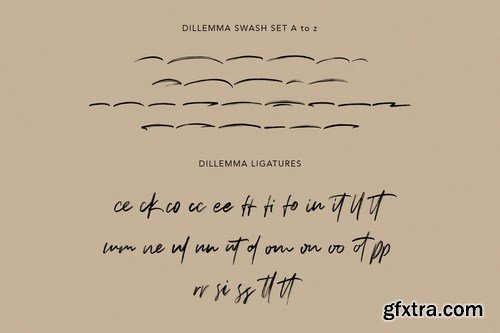 Dillemma Handwritten Brush Font Extra Swash