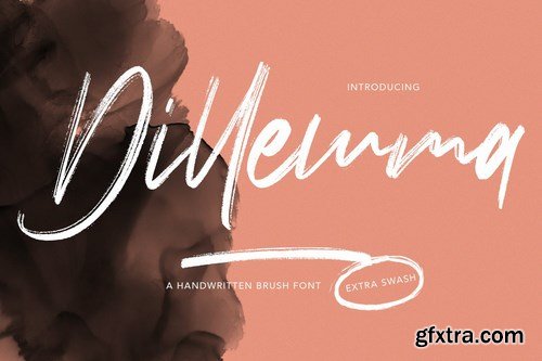 Dillemma Handwritten Brush Font Extra Swash