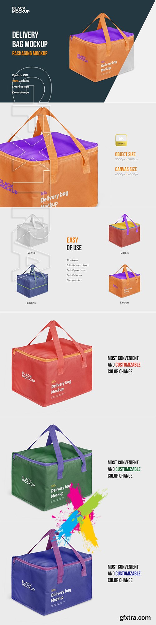 CreativeMarket - Delivery Bag Mockup 5599613