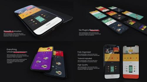 Videohive - Black Room | App Presentation | Phone 12