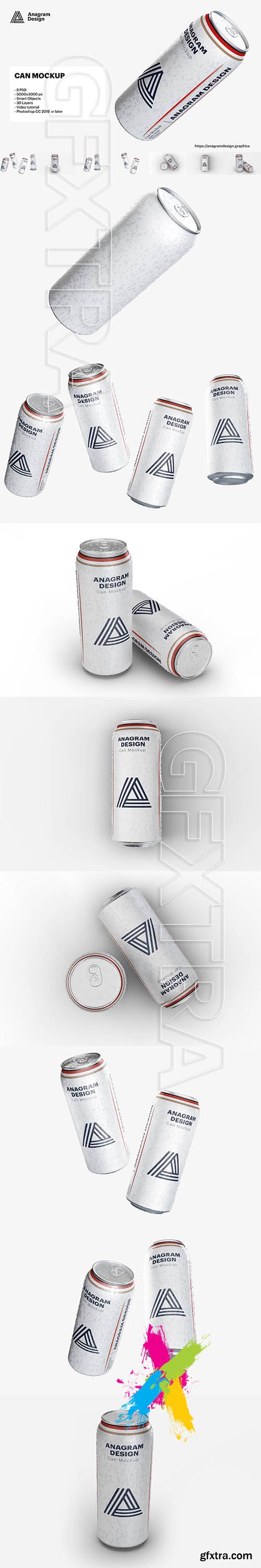 CreativeMarket - Can Mockup 5827904