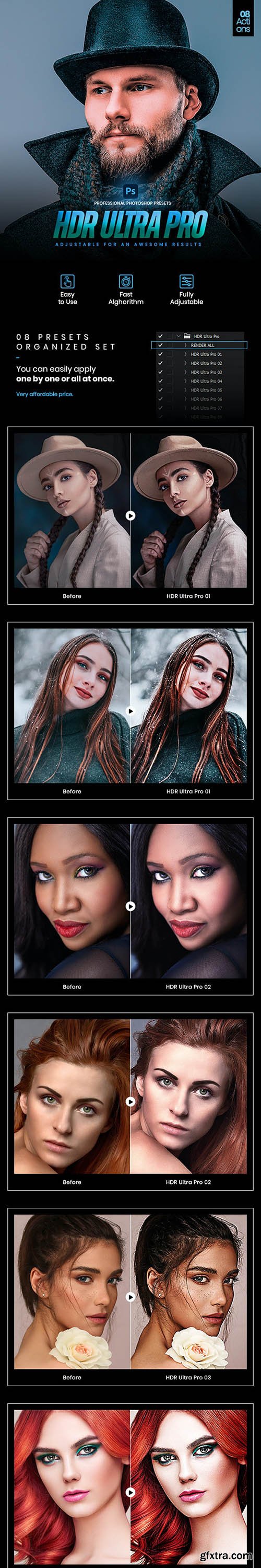 GraphicRiver - 08 HDR Ultra Pro Photoshop Actions