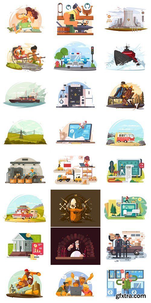 Vector Images Set - 24xEPS