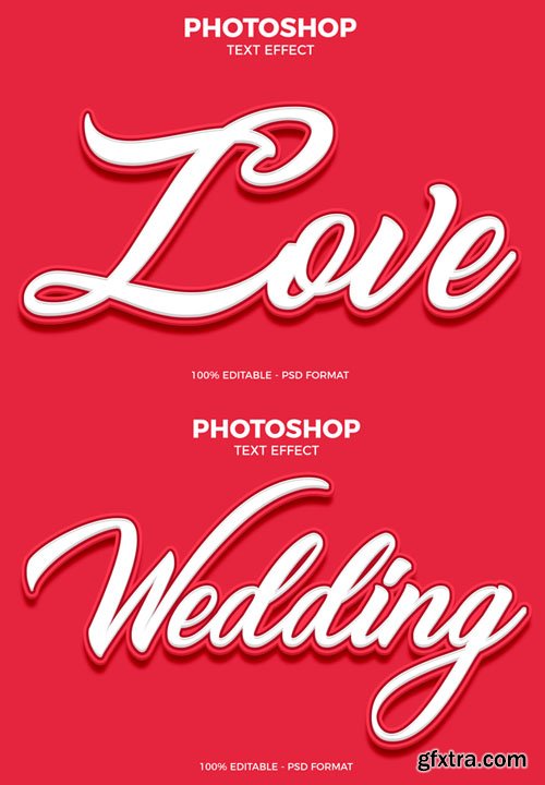 Love Text Effect for Photoshop