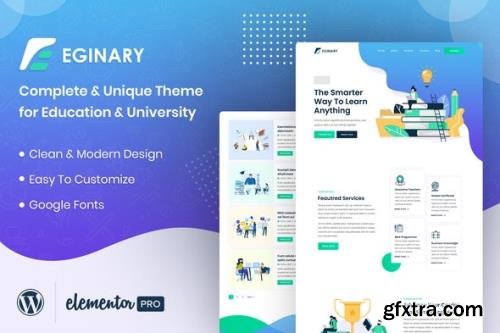 ThemeForest - Eginary v1.1.0 - Online Education Elementor Template Kit - 30264556