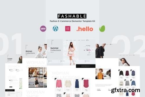 ThemeForest - Fashable v1.0.0 - Stylist eCommerce Elementor Template Kit - 30297622