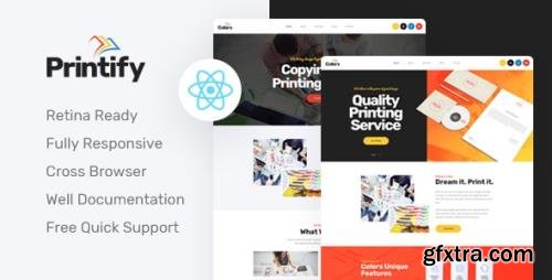 ThemeForest - Printify v1.0 - React Next Printing Company Template - 30409544