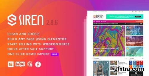 ThemeForest - Siren v2.8.6 - News Magazine Elementor WordPress Theme - 24837722