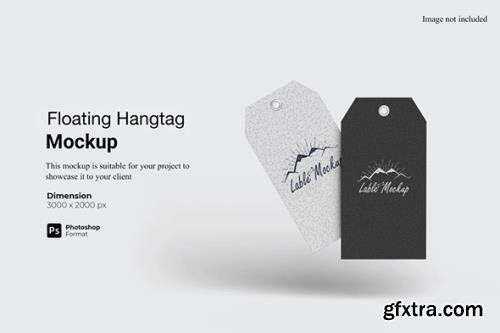 Floating Hangtag Mockup