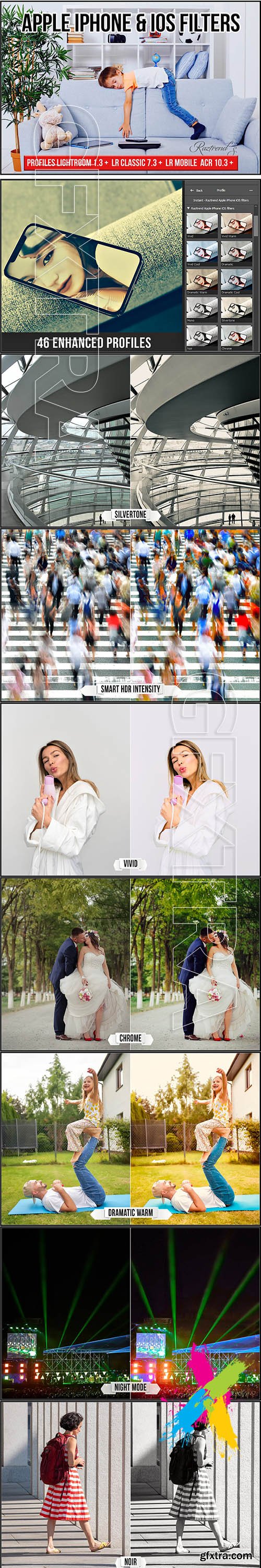 CreativeMarket - Apple iPhone & iOS Filters profiles 5745341