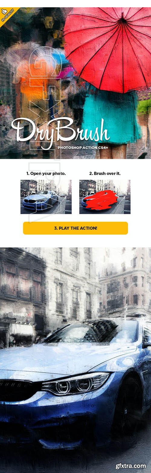 GraphicRiver - Dry Brush CS6+ Photoshop Action 30290963