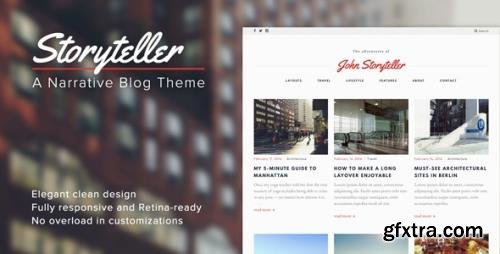 ThemeForest - Storyteller v1.5 - A Narrative WordPress Blog Theme - 15349557