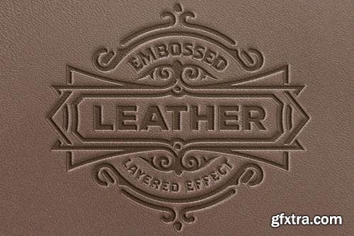 Embossed Leather Effect Mockup