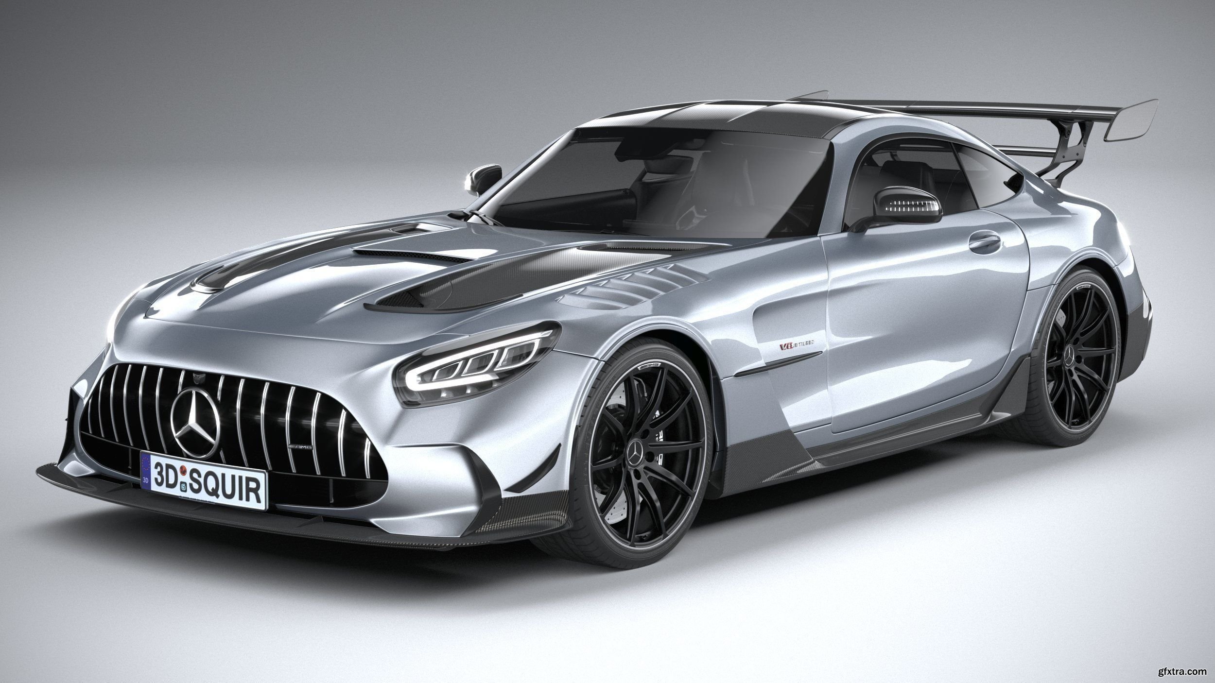 Mercedes AMG GT Black Series 2021 3D model » GFxtra