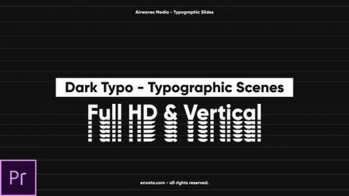 Videohive - Dark Typo - Typographic Scenes