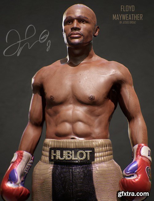 Floyd Mayweather 3D Model