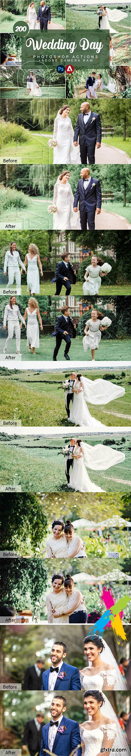 CreativeMarket - Wedding Day Photoshop Actions 5733850