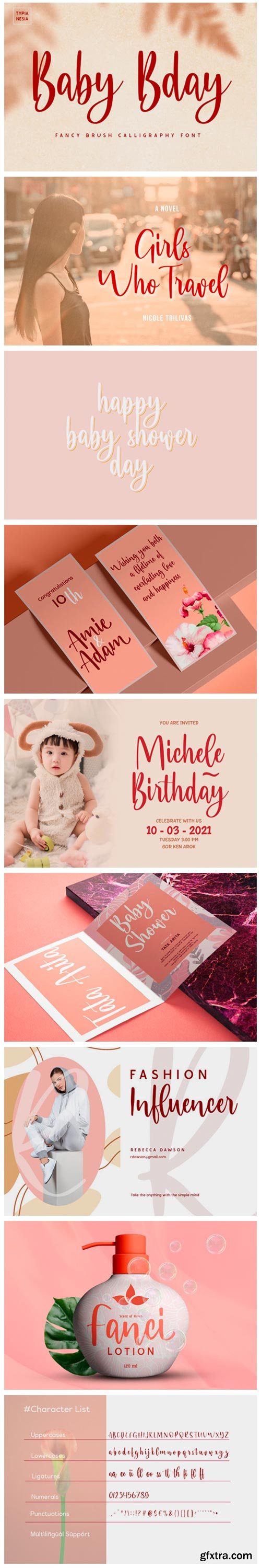 Baby Bday Font